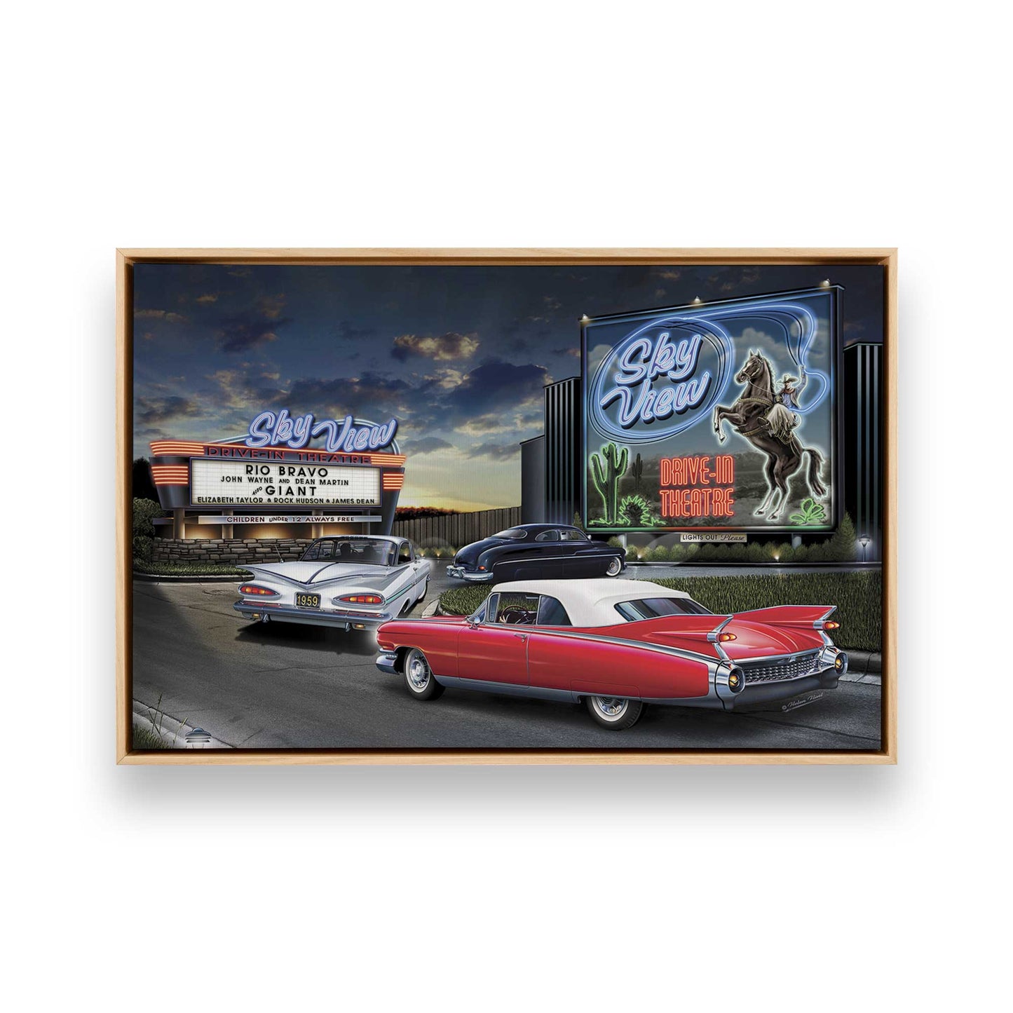 [Color:American Maple], Picture of art in a American Maple frame