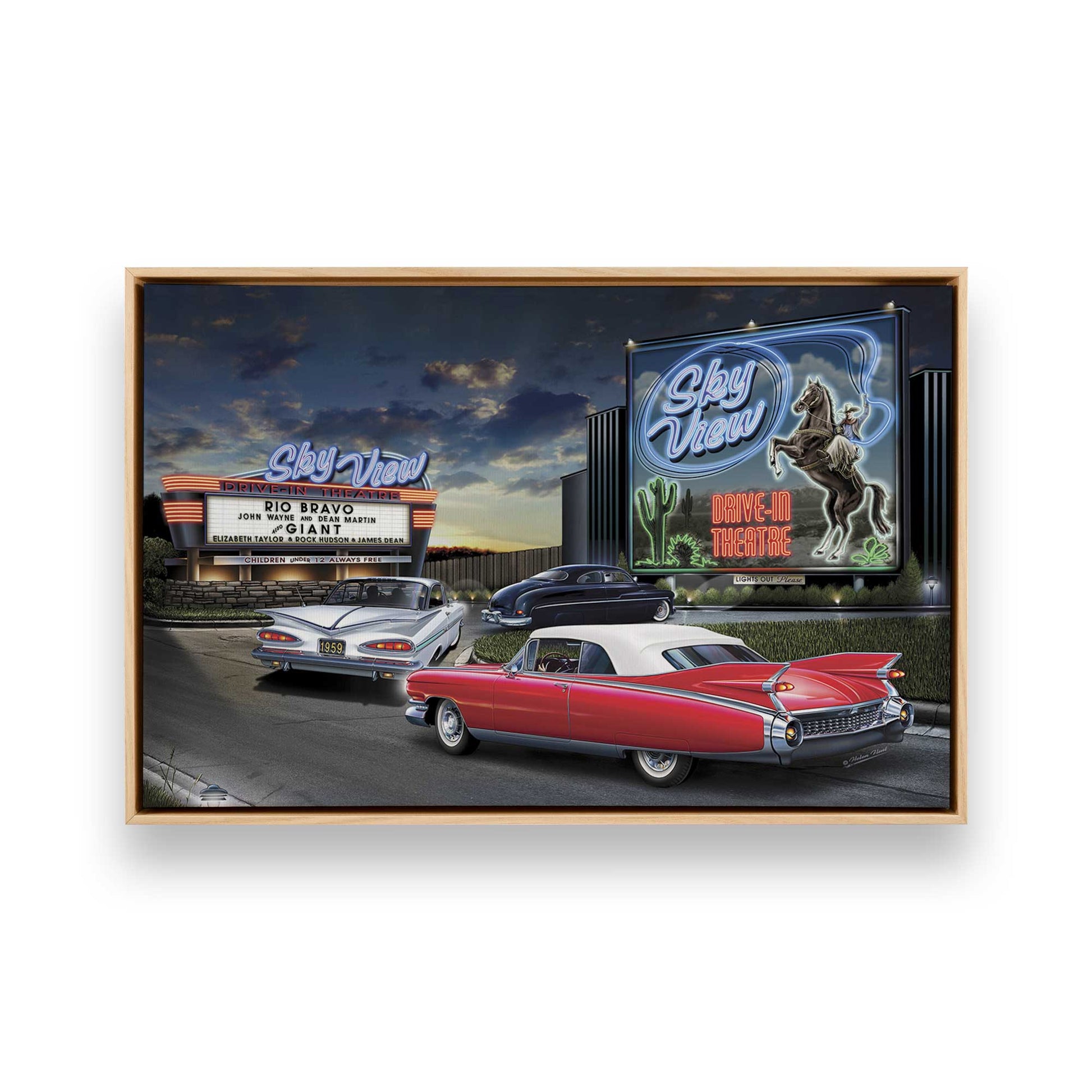 [Color:American Maple], Picture of art in a American Maple frame