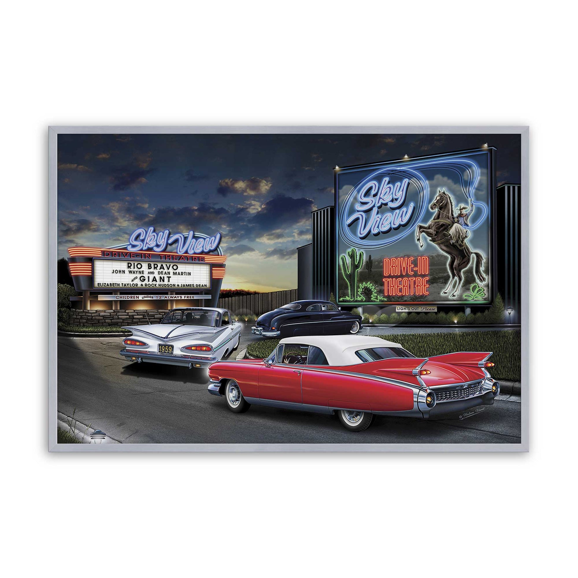 [Color:Polished Chrome], Picture of art in a Polished Chrome frame