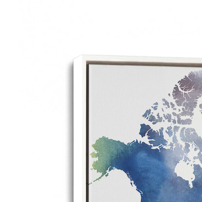 [Color:Opaque White], Picture of art in a White frame at an angle