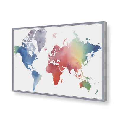 [Color:Polished Chrome], Picture of art in a Polished Chrome frame of the corner