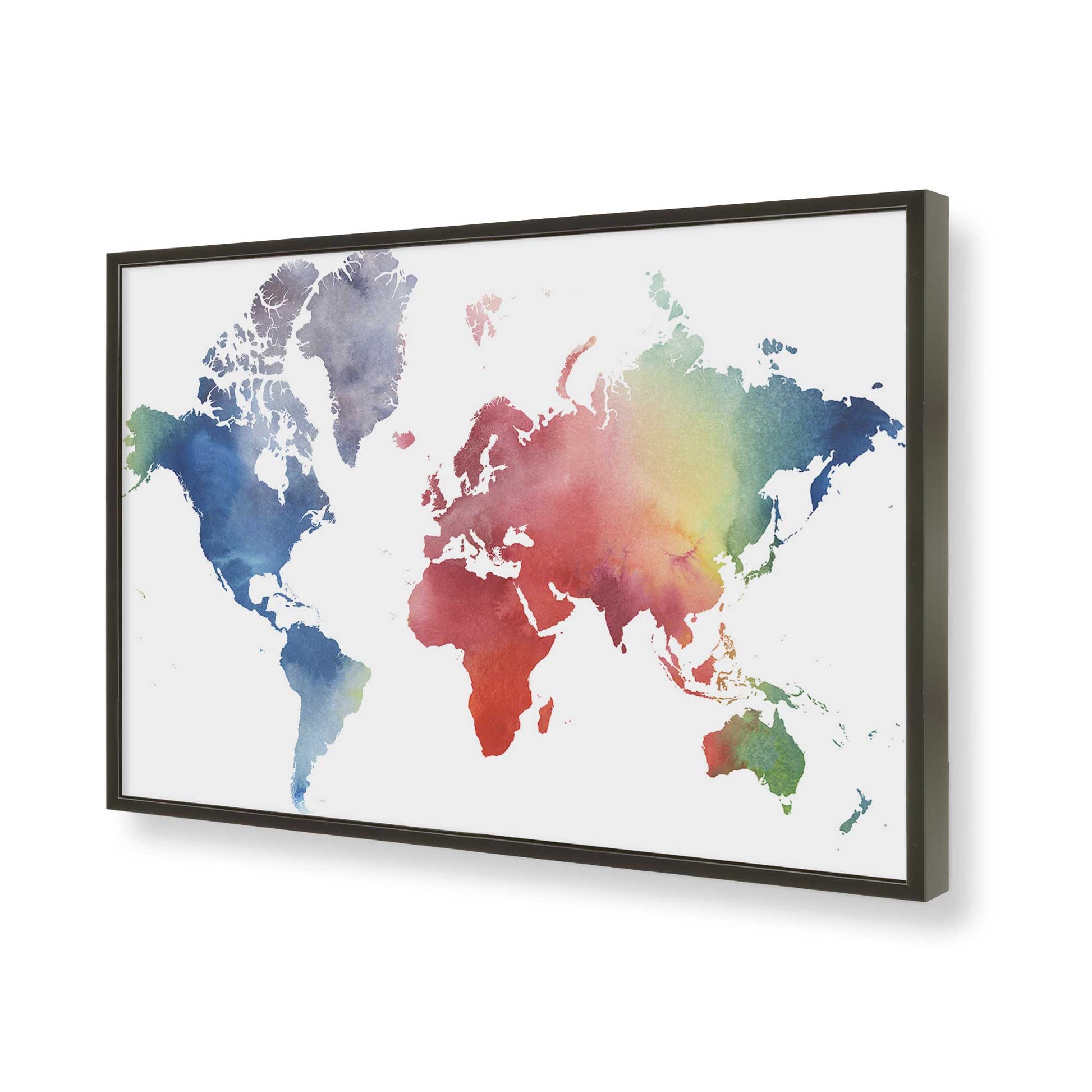 [Color:Satin Black], Picture of art in a Satin Black frame of the corner