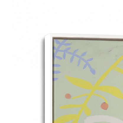 [Color:Opaque White], Picture of art in a White frame at an angle