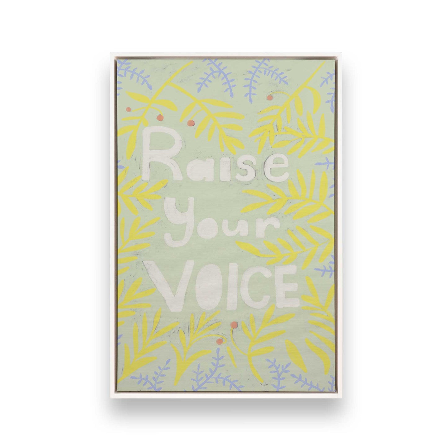 [Color:Opaque White], Picture of art in a White frame