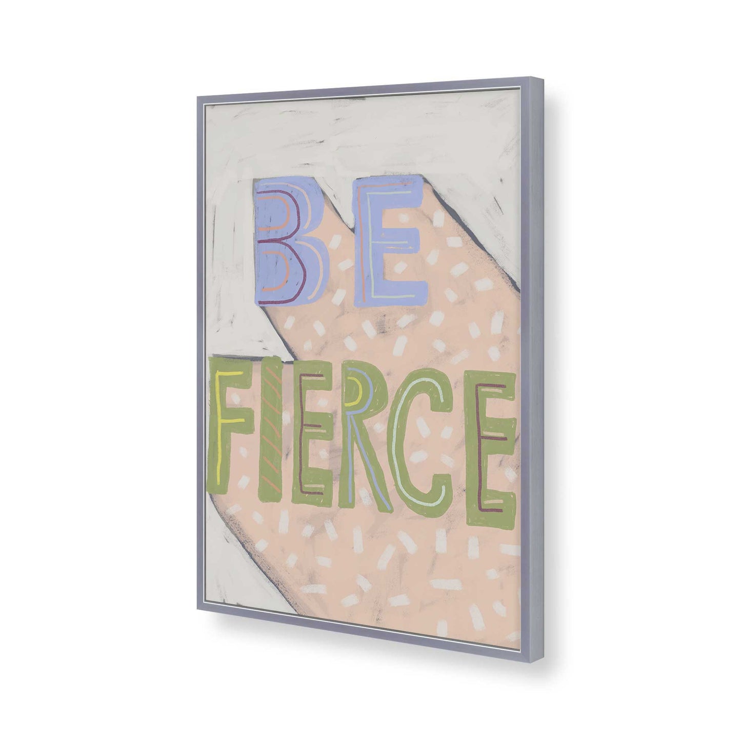 [Color:Polished Chrome], Picture of art in a Polished Chrome frame of the corner