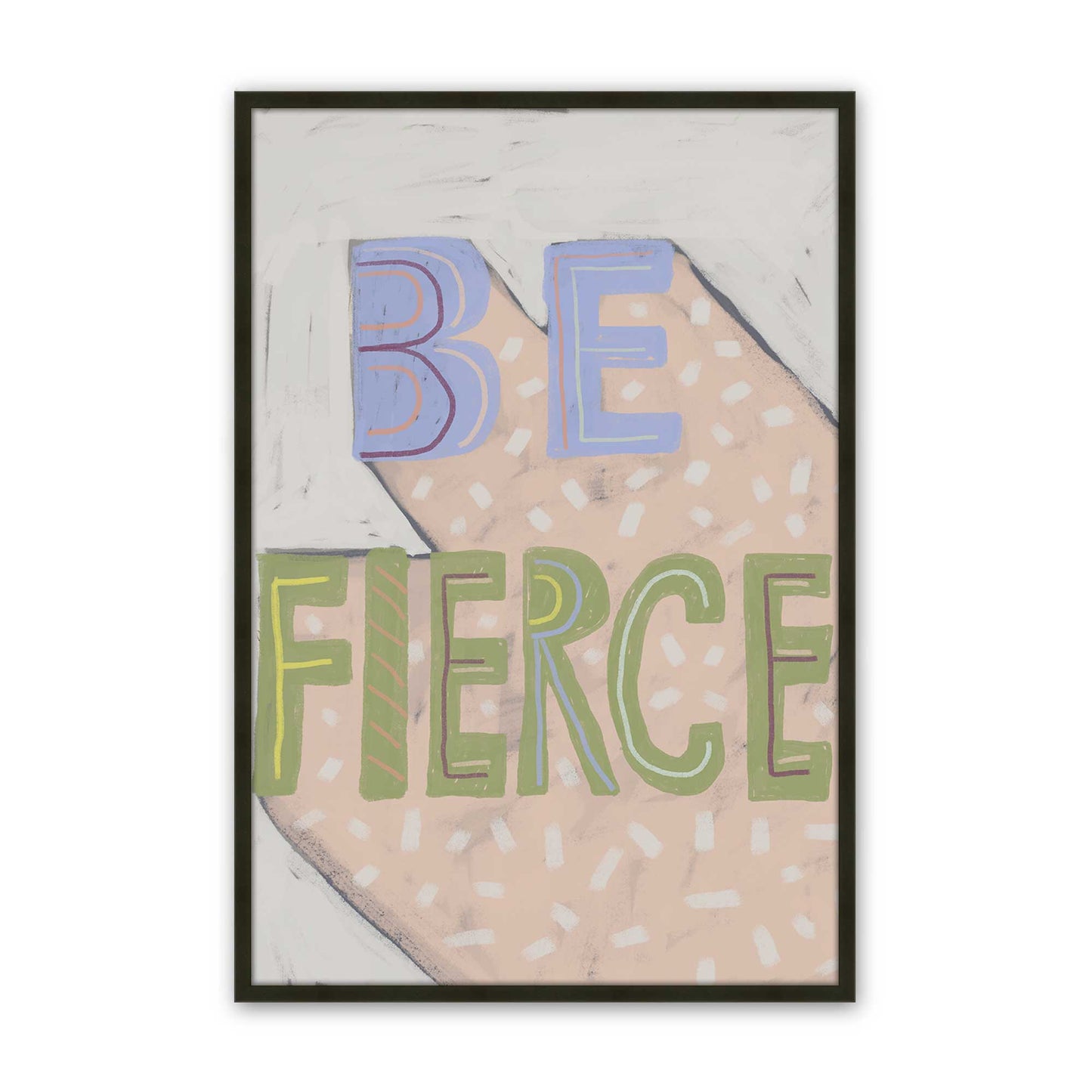 [Color:Satin Black], Picture of art in a Satin Black frame