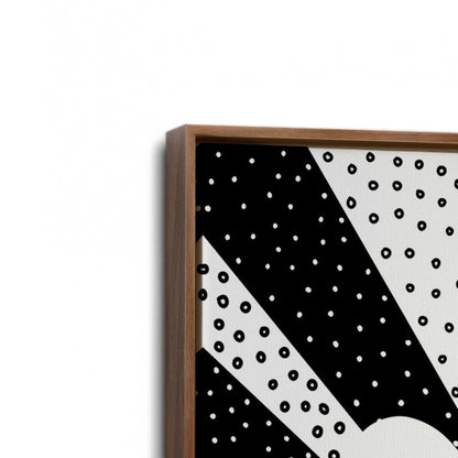 [Color:Walnut], Picture of art in a Walnut frame at an angle