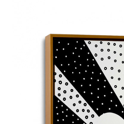 [Color:Polished Gold], Picture of art in a Polished Gold frame at an angle