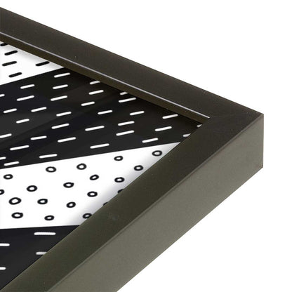 [Color:Satin Black], Picture of art in a Satin Black frame at an angle