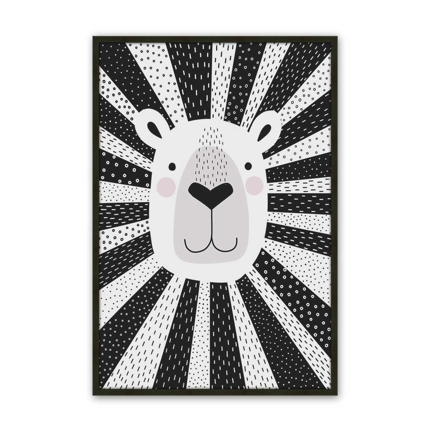 [Color:Satin Black], Picture of art in a Satin Black frame