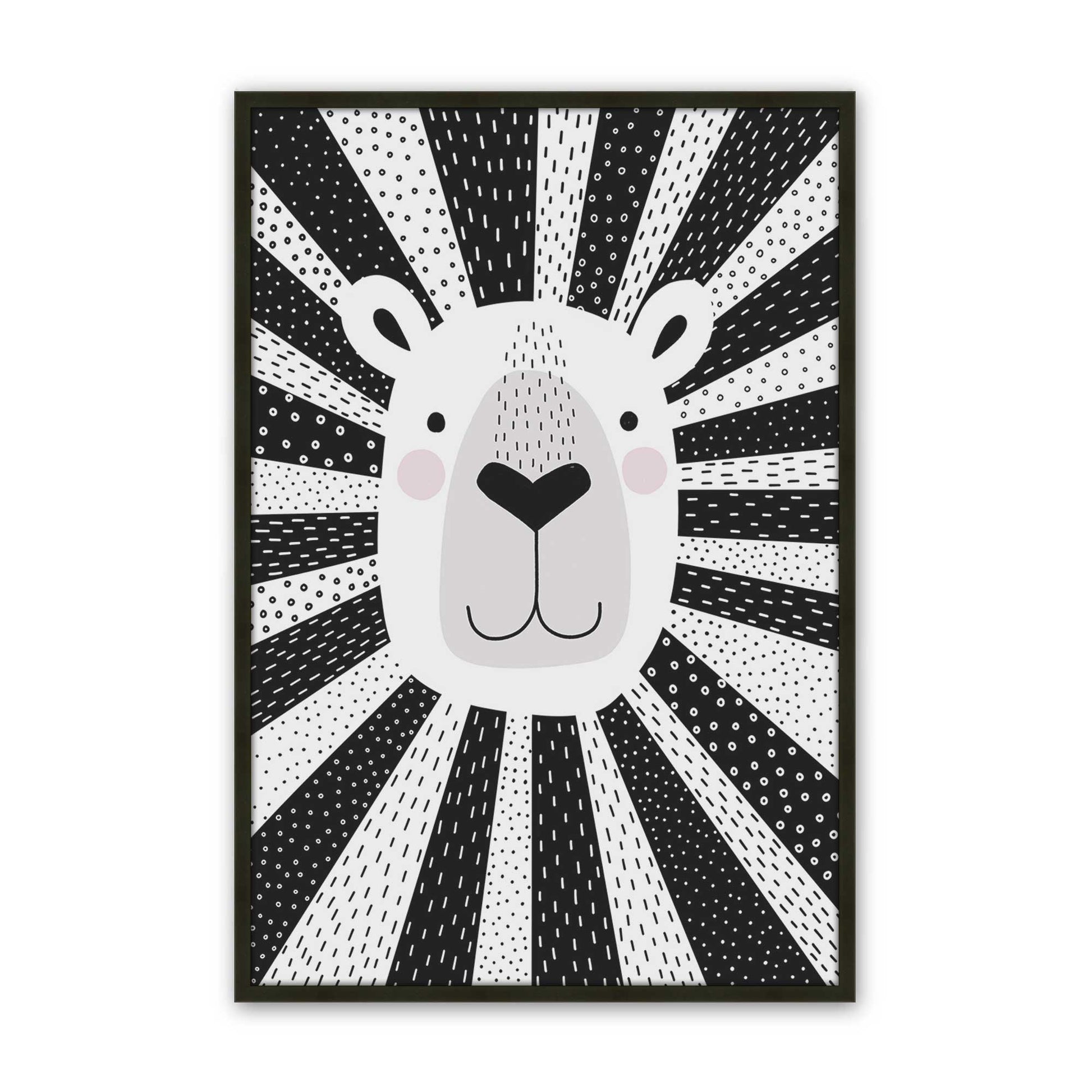 [Color:Satin Black], Picture of art in a Satin Black frame