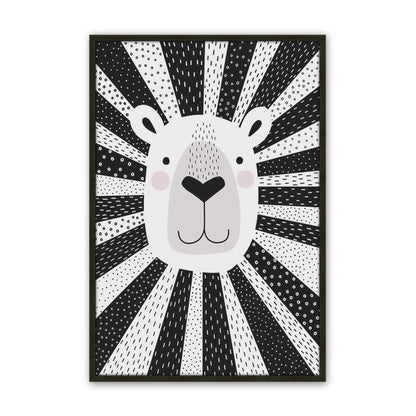 [Color:Satin Black], Picture of art in a Satin Black frame
