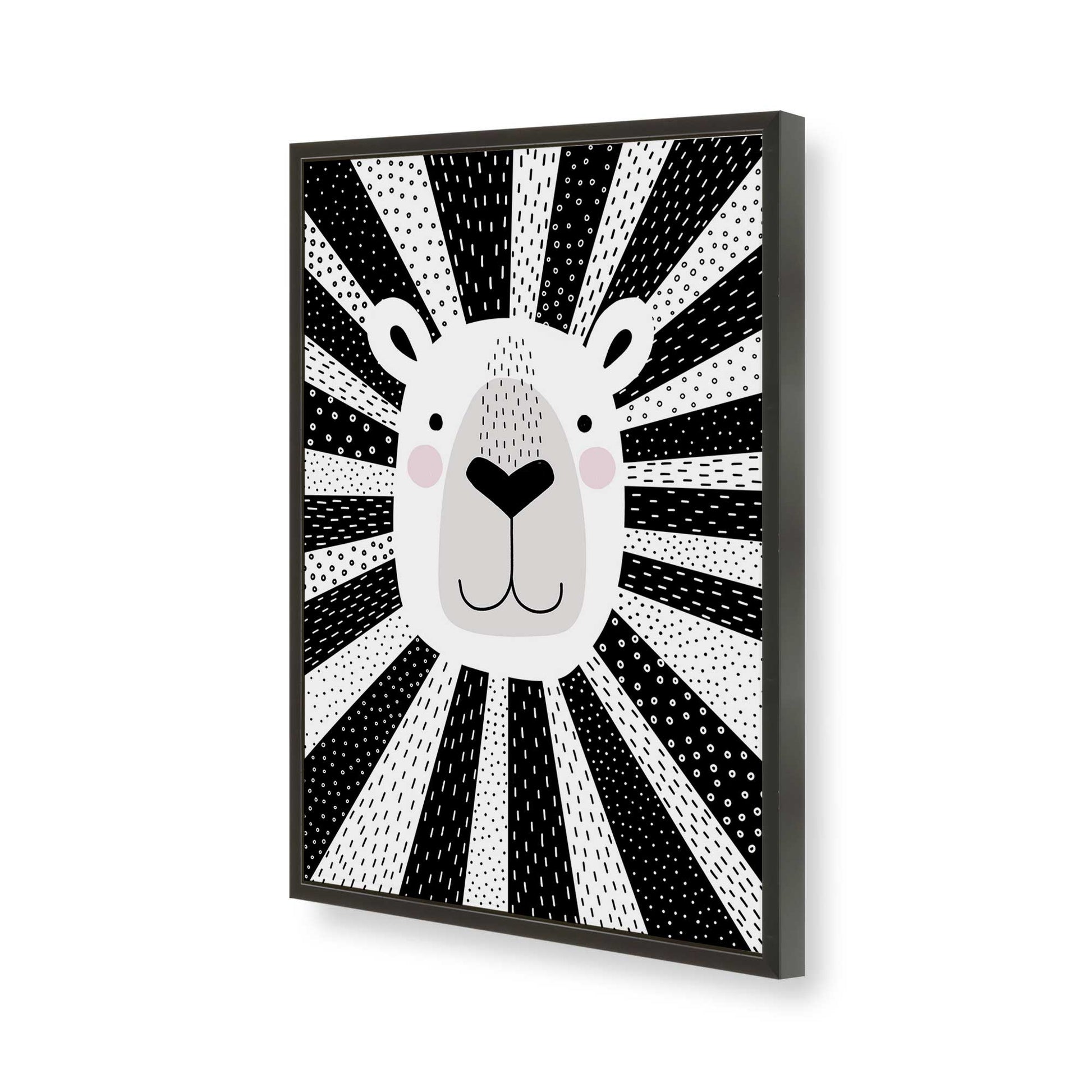 [Color:Satin Black], Picture of art in a Satin Black frame of the corner