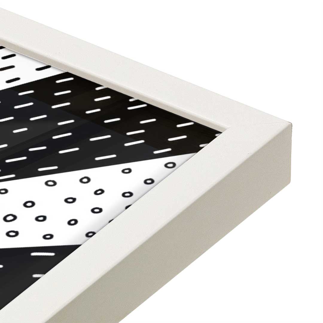 [Color:Opaque White], Picture of art in a Opaque White frame at an angle