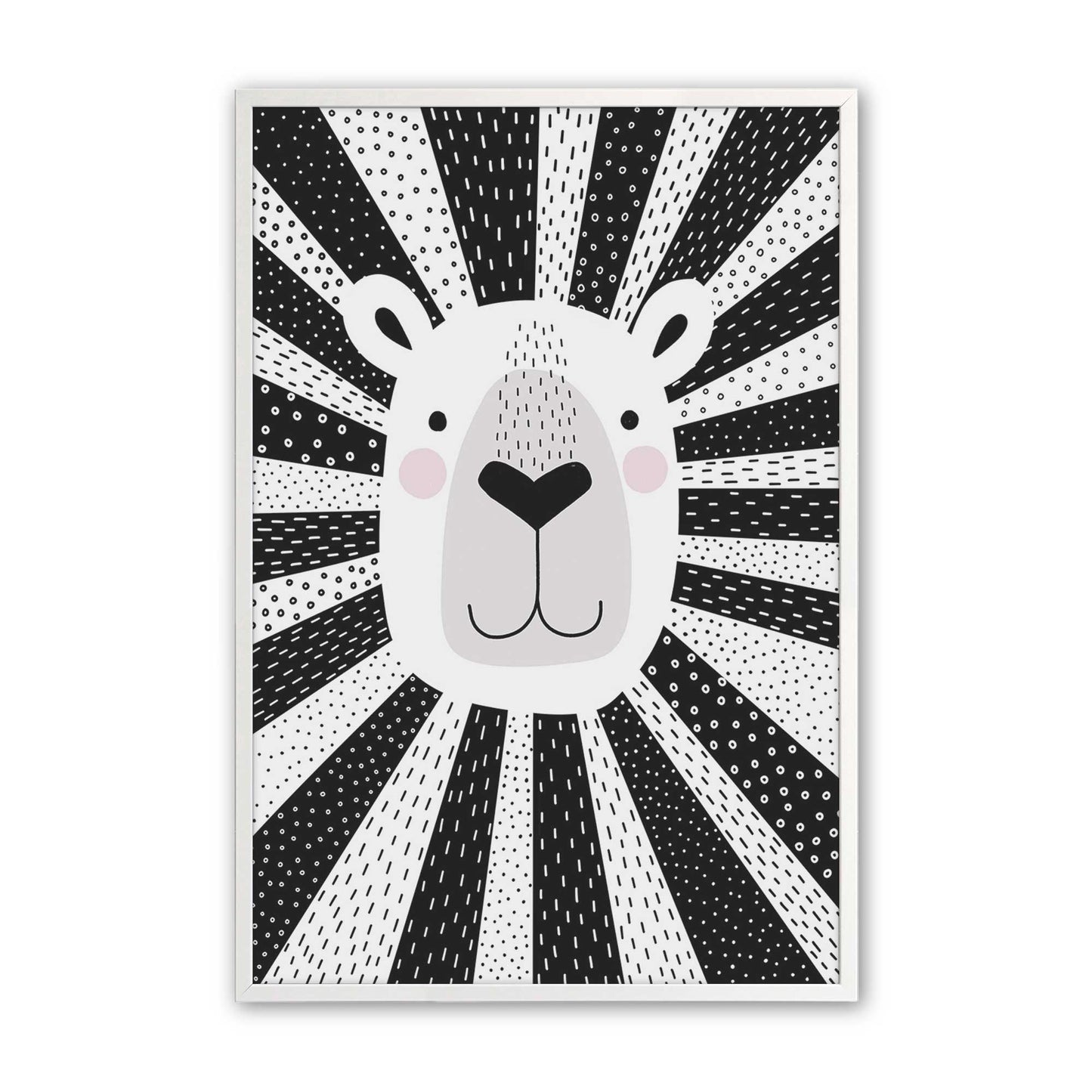 [Color:Opaque White], Picture of art in a Opaque White frame