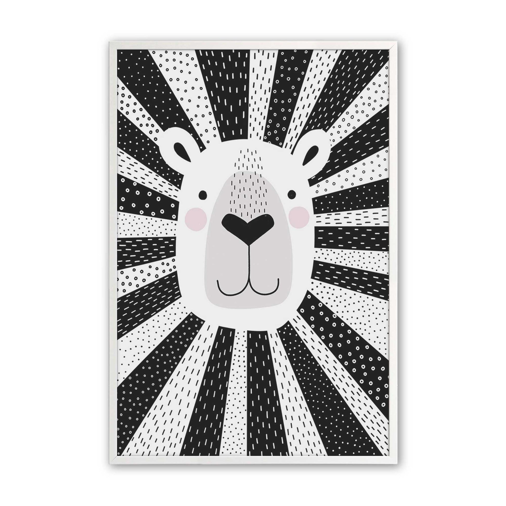 [Color:Opaque White], Picture of art in a Opaque White frame