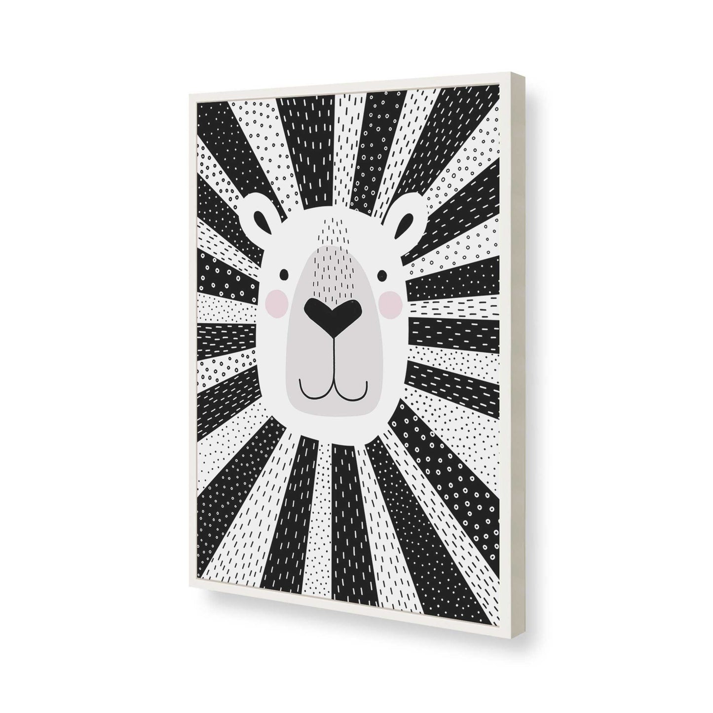 [Color:Opaque White], Picture of art in a Opaque White frame of the corner