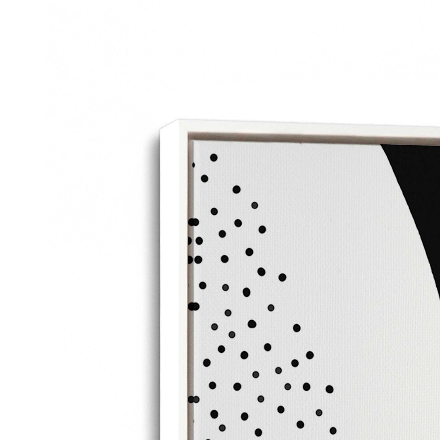 [Color:Opaque White], Picture of art in a White frame at an angle