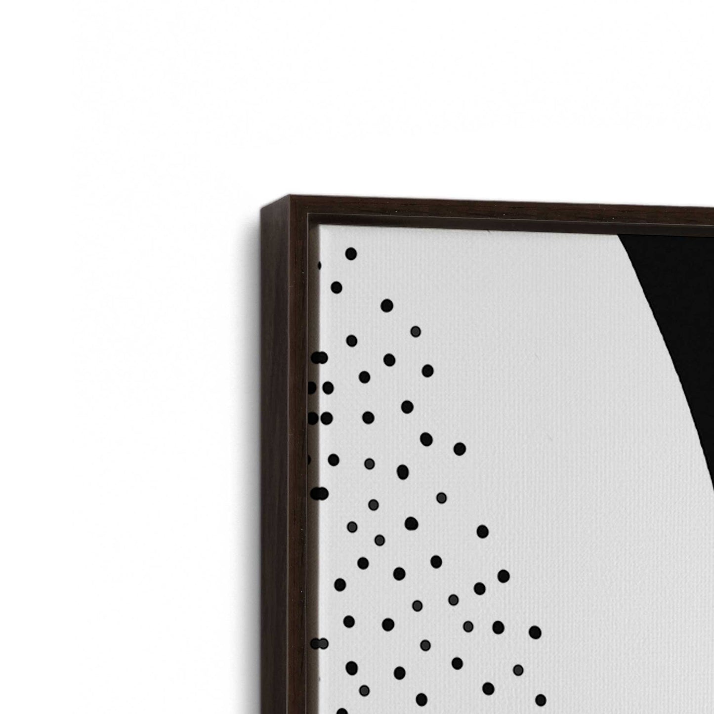 [Color:Espresso], Picture of art in a Espresso frame at an angle