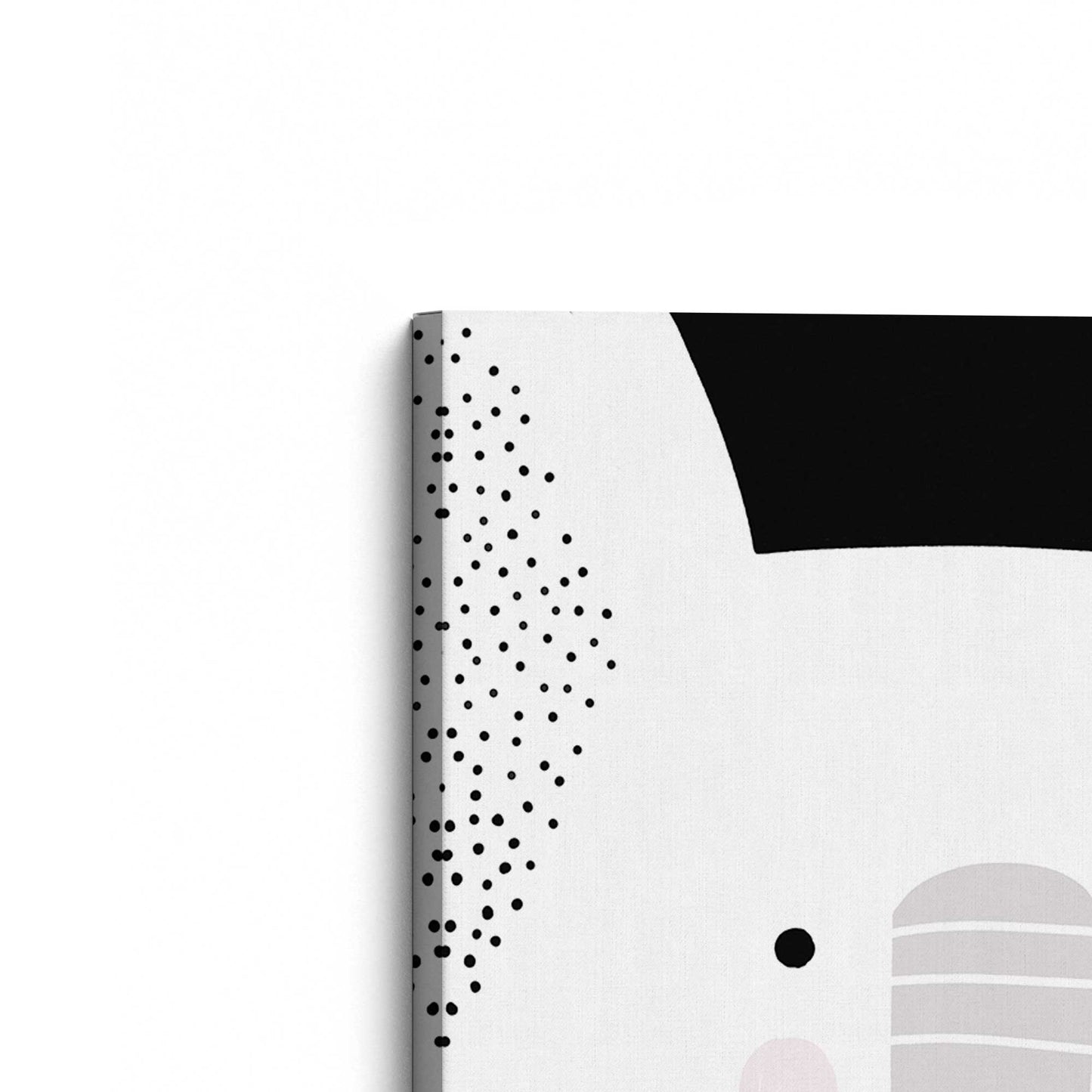 [Color:Stretched Canvas], Picture of the corner of the art