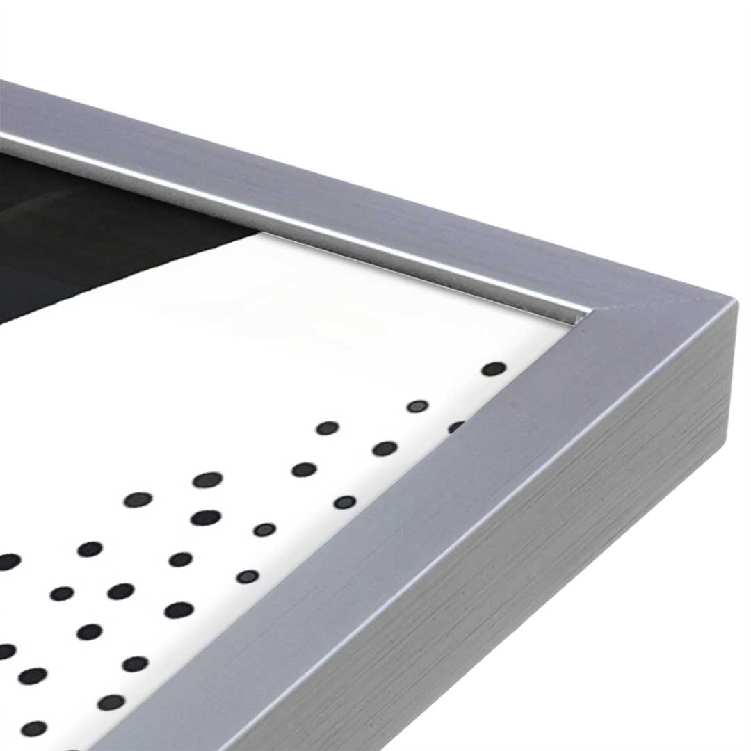 [Color:Polished Chrome], Picture of art in a Polished Chrome frame at an angle
