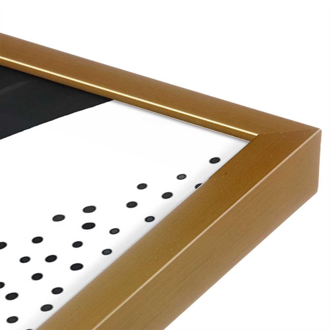 [Color:Polished Gold], Picture of art in a Polished Gold frame at an angle