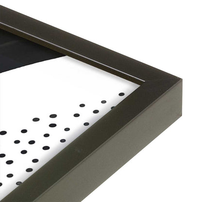 [Color:Satin Black], Picture of art in a Satin Black frame at an angle