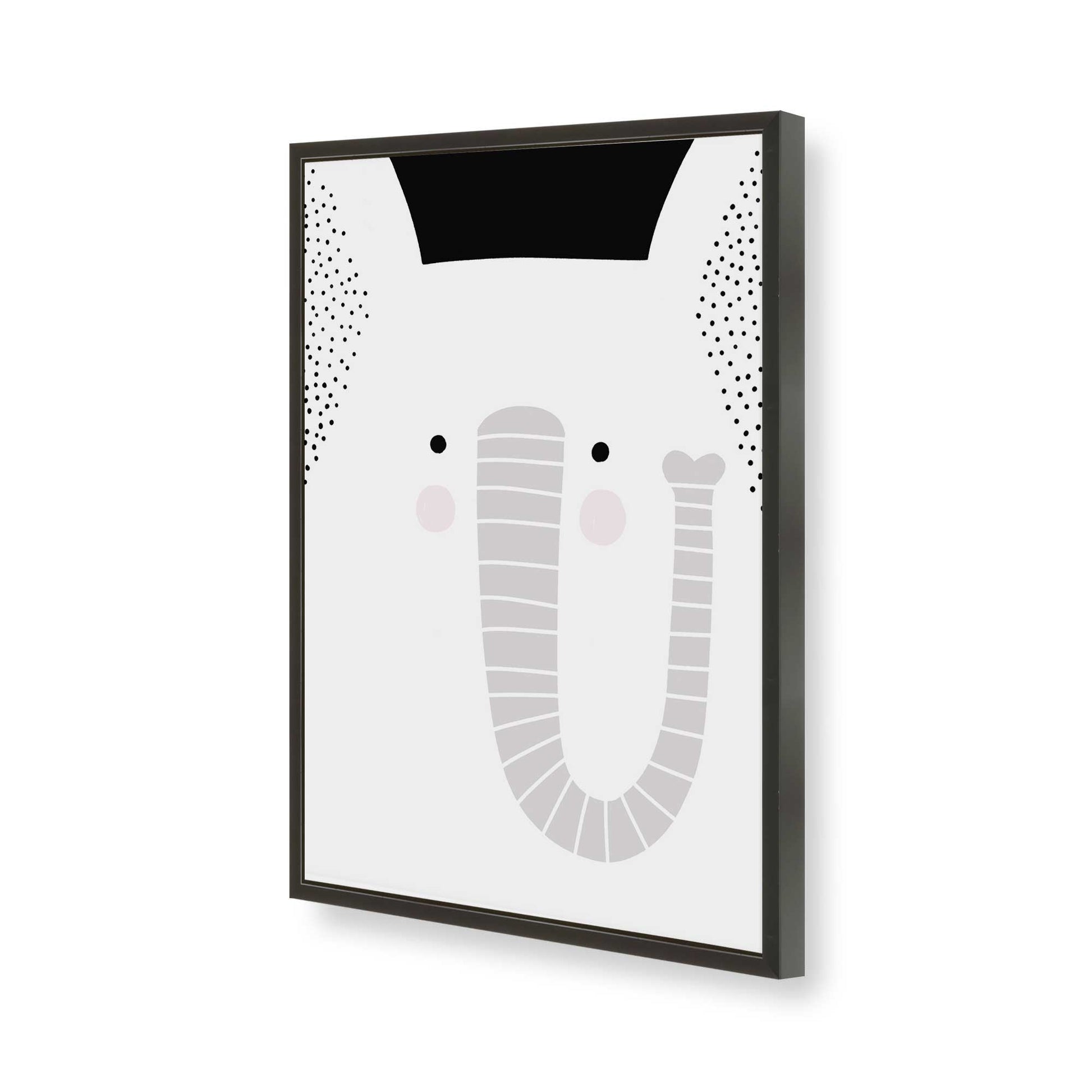 [Color:Satin Black], Picture of art in a Satin Black frame of the corner