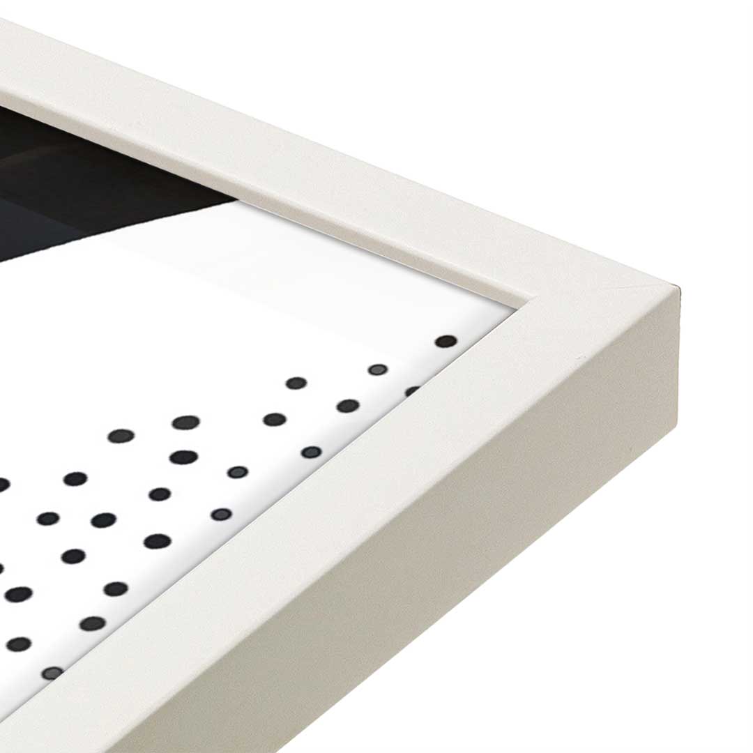 [Color:Opaque White], Picture of art in a Opaque White frame at an angle
