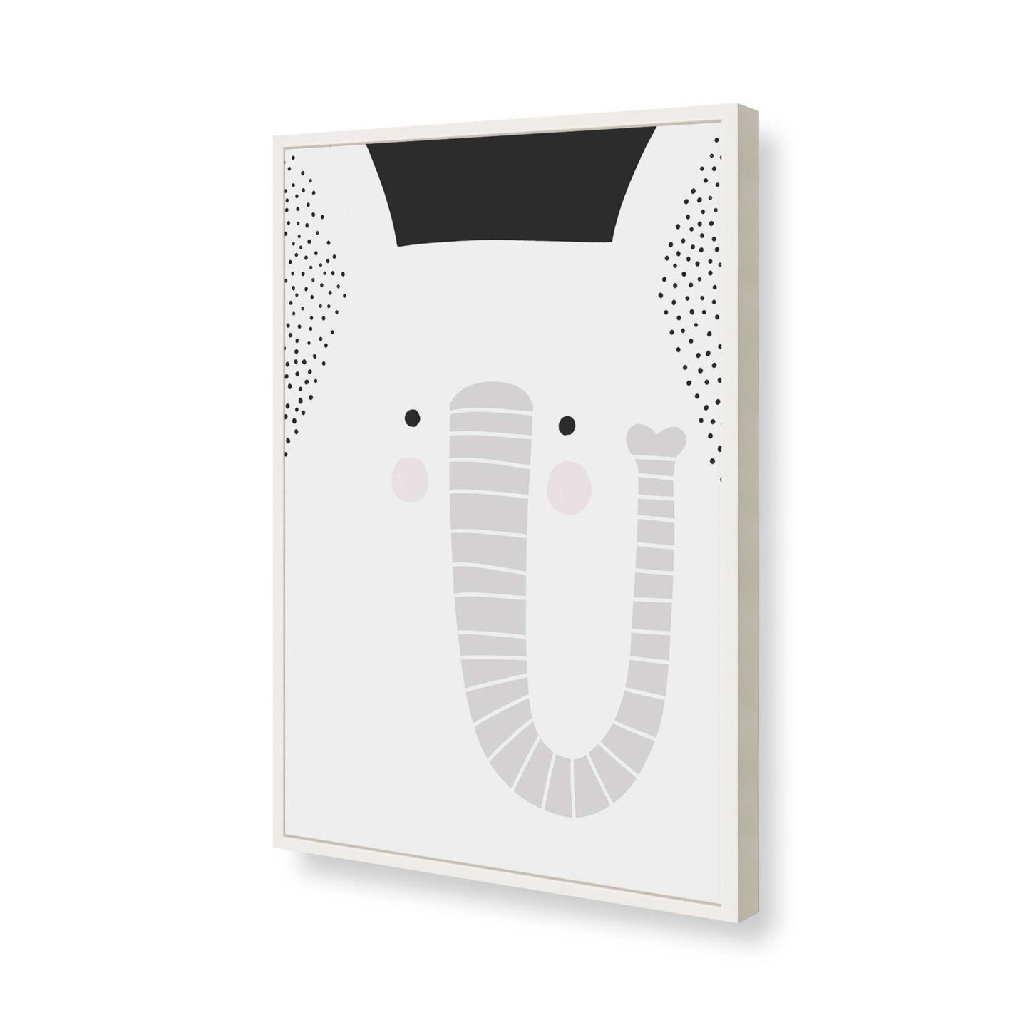 [Color:Opaque White], Picture of art in a Opaque White frame of the corner