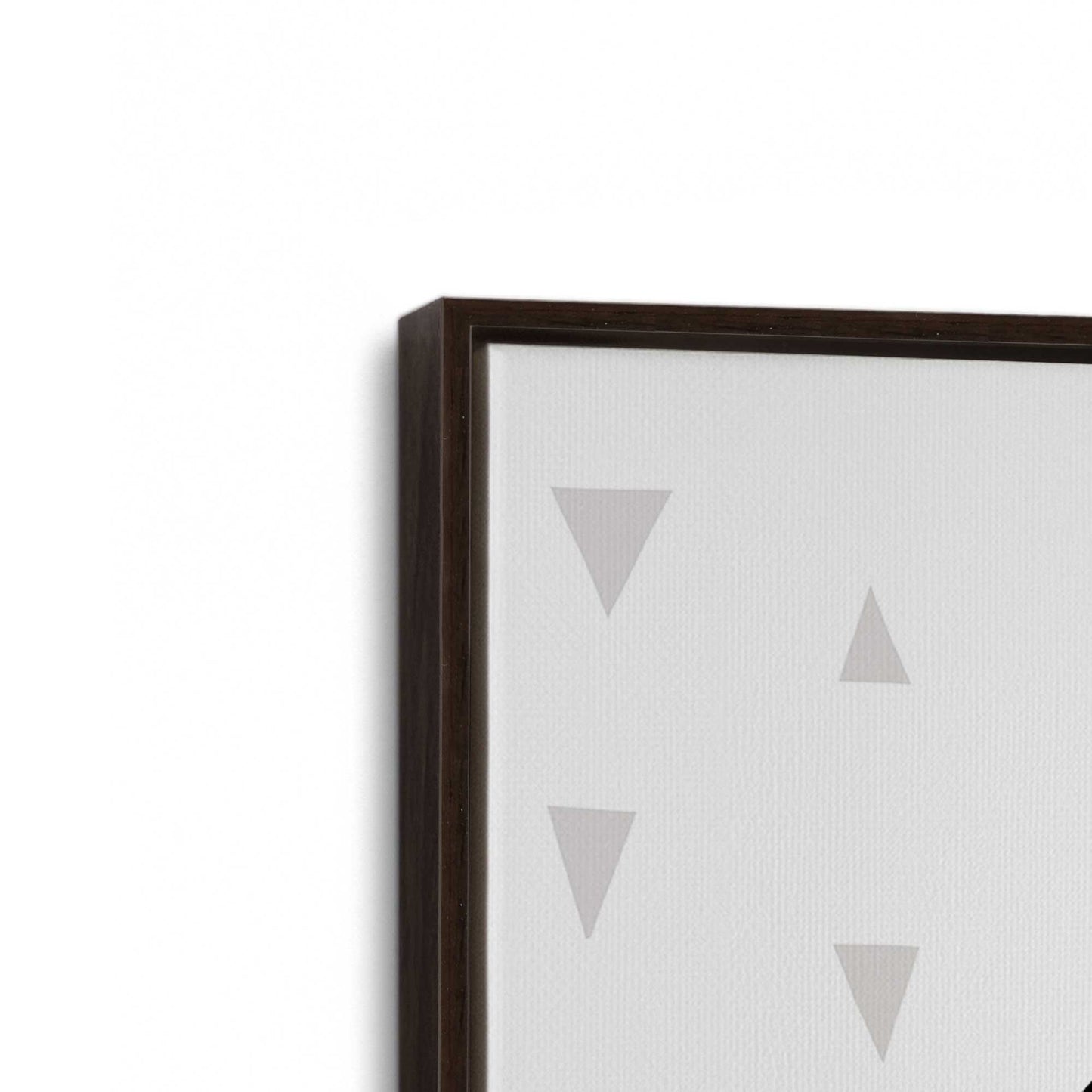 [Color:Espresso], Picture of art in a Espresso frame at an angle