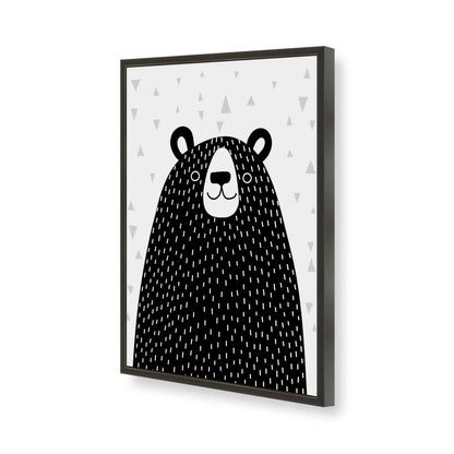 [Color:Satin Black], Picture of art in a Satin Black frame of the corner