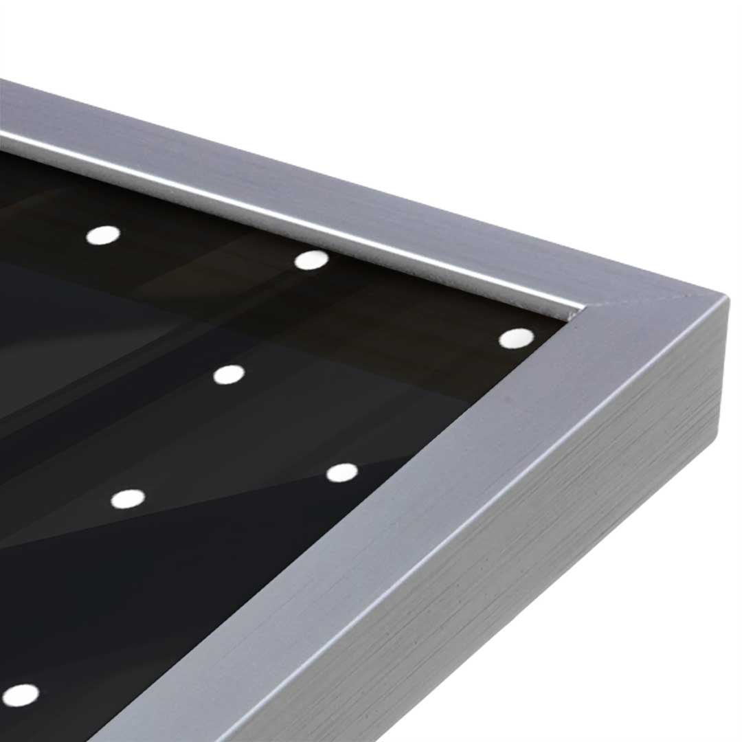 [Color:Polished Chrome], Picture of art in a Polished Chrome frame at an angle