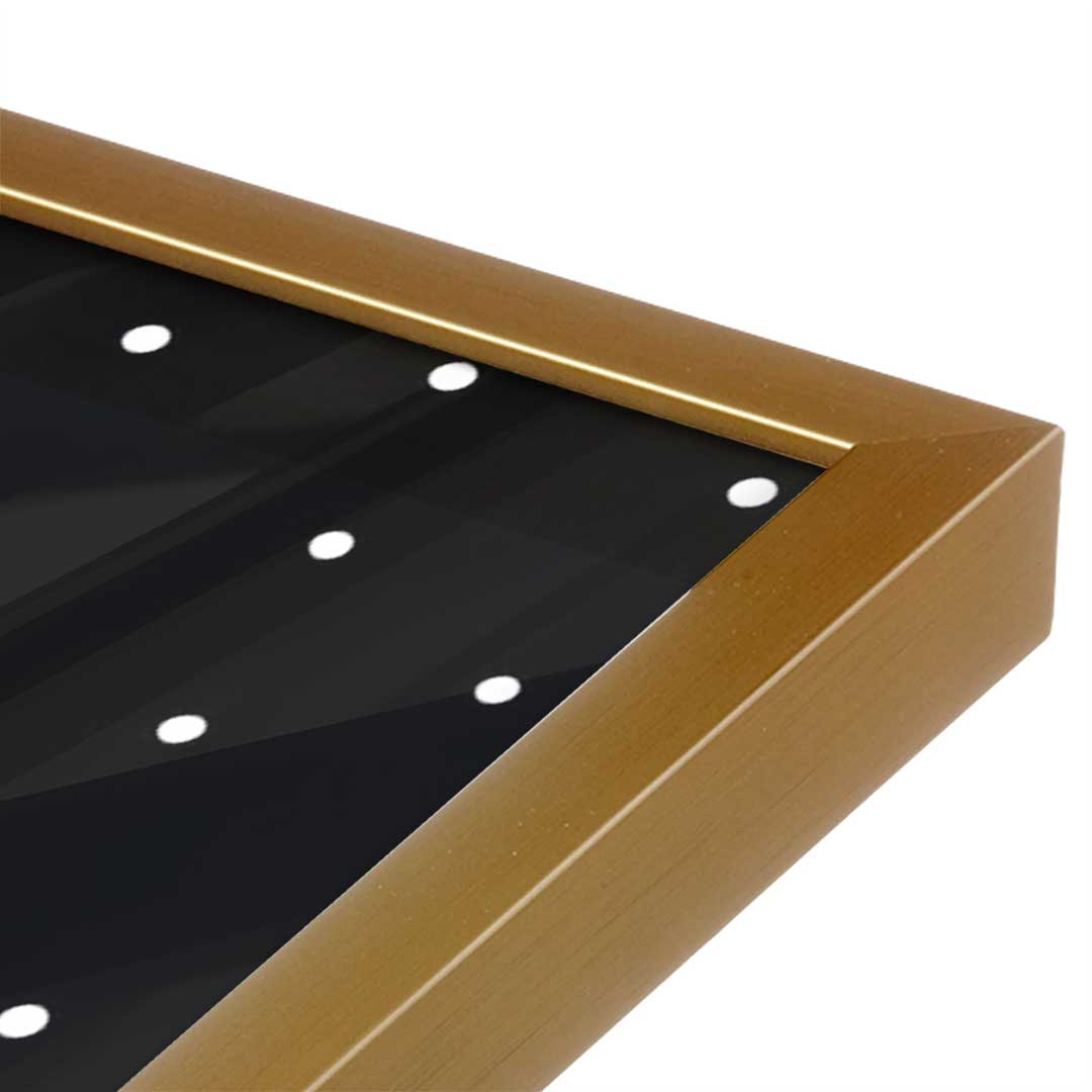 [Color:Polished Gold], Picture of art in a Polished Gold frame at an angle