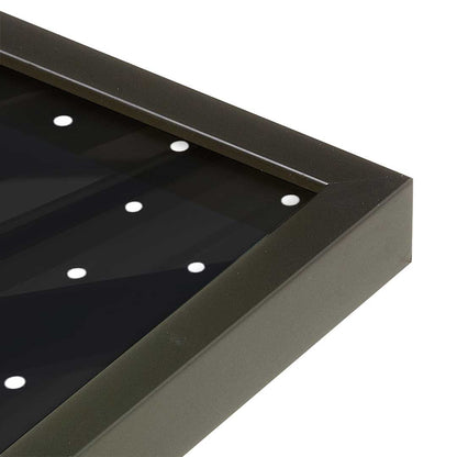 [Color:Satin Black], Picture of art in a Satin Black frame at an angle