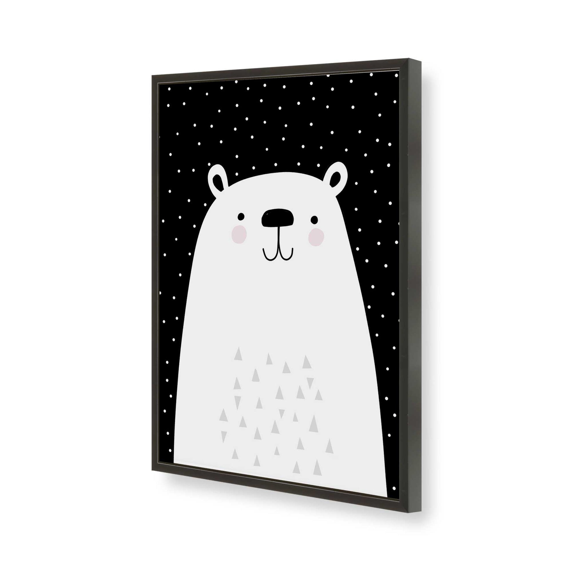 [Color:Satin Black], Picture of art in a Satin Black frame of the corner