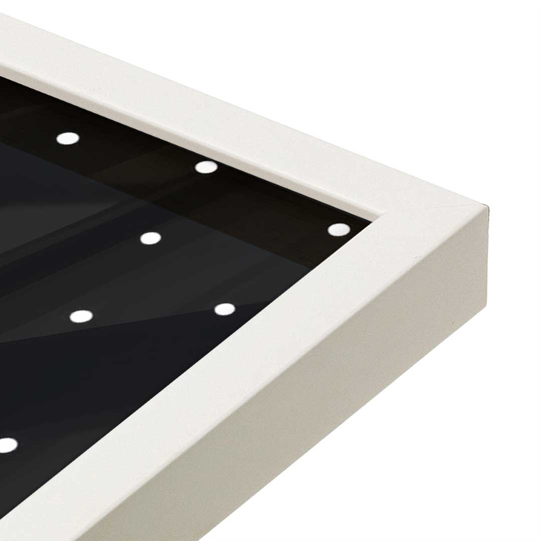 [Color:Opaque White], Picture of art in a Opaque White frame at an angle