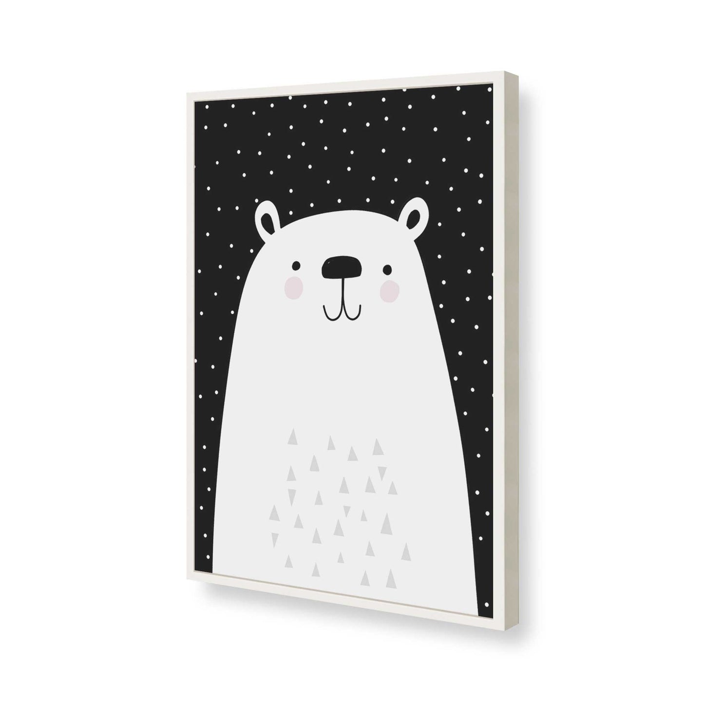 [Color:Opaque White], Picture of art in a Opaque White frame of the corner