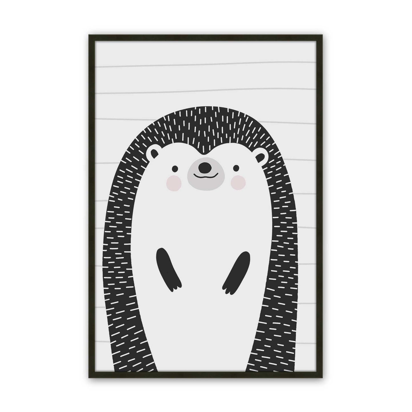 [Color:Satin Black], Picture of art in a Satin Black frame