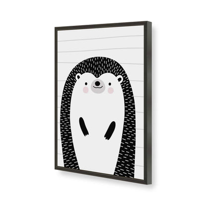 [Color:Satin Black], Picture of art in a Satin Black frame of the corner