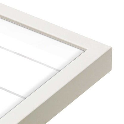 [Color:Opaque White], Picture of art in a Opaque White frame at an angle