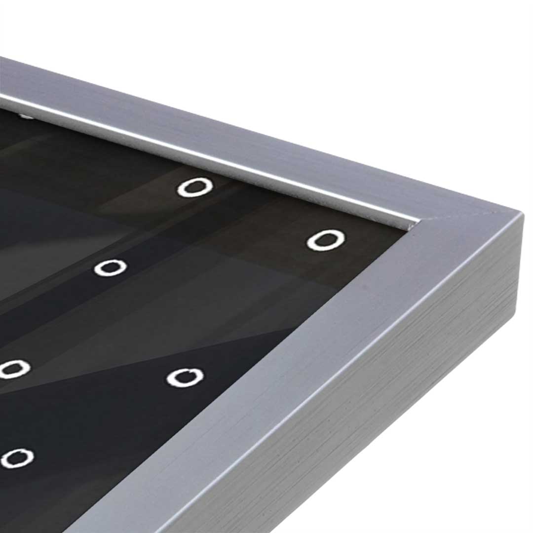 [Color:Polished Chrome], Picture of art in a Polished Chrome frame at an angle