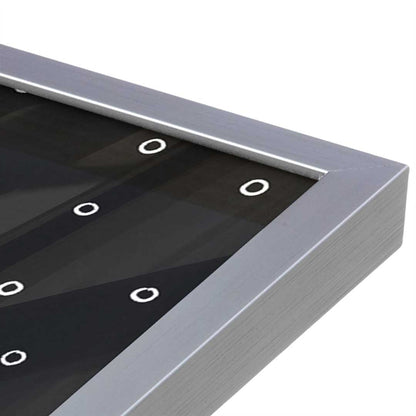 [Color:Polished Chrome], Picture of art in a Polished Chrome frame at an angle