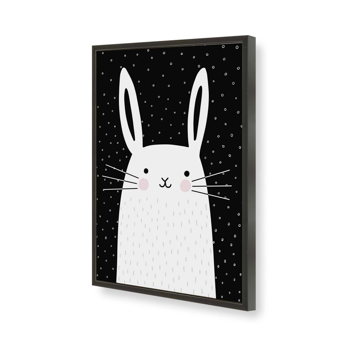 [Color:Satin Black], Picture of art in a Satin Black frame of the corner