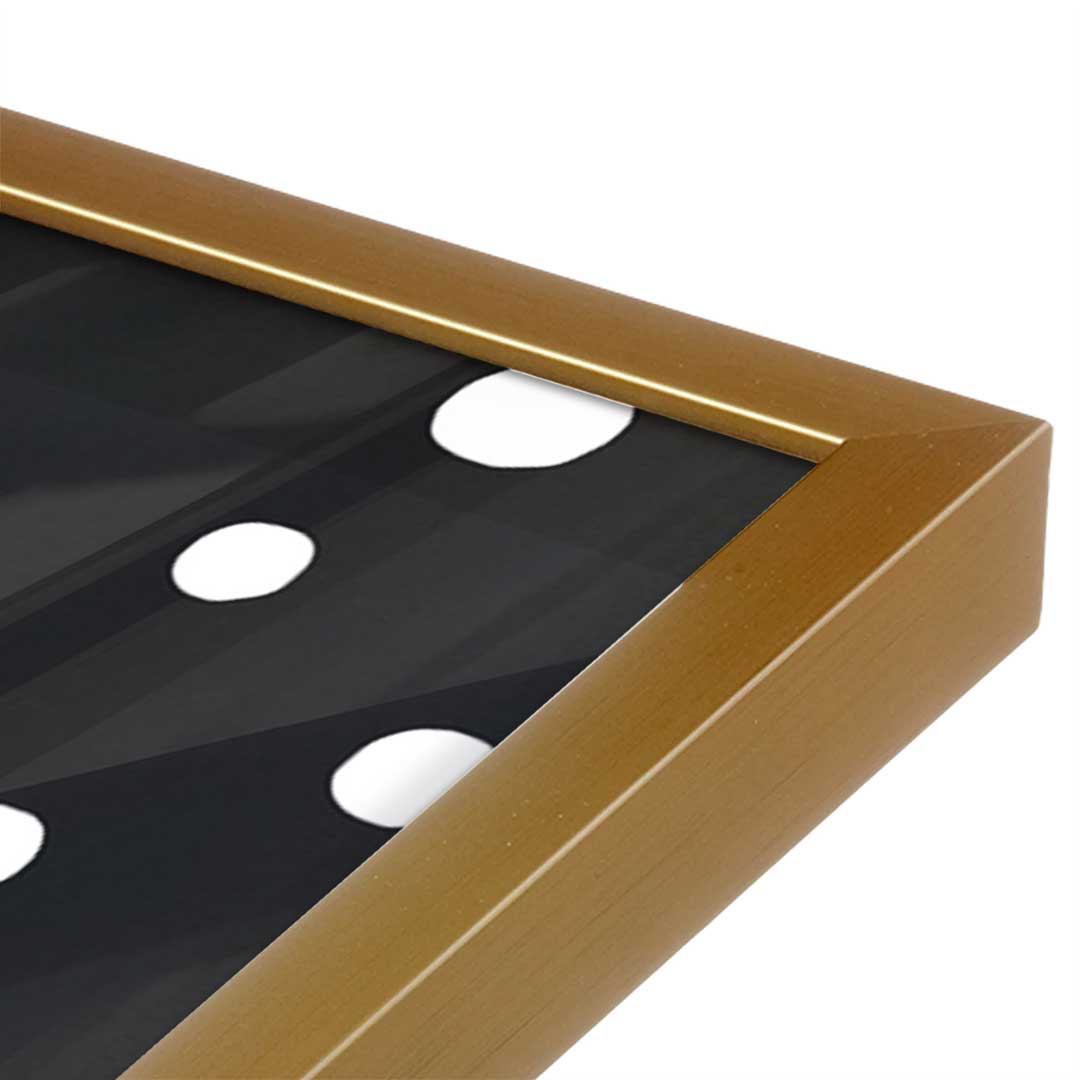 [Color:Polished Gold], Picture of art in a Polished Gold frame at an angle