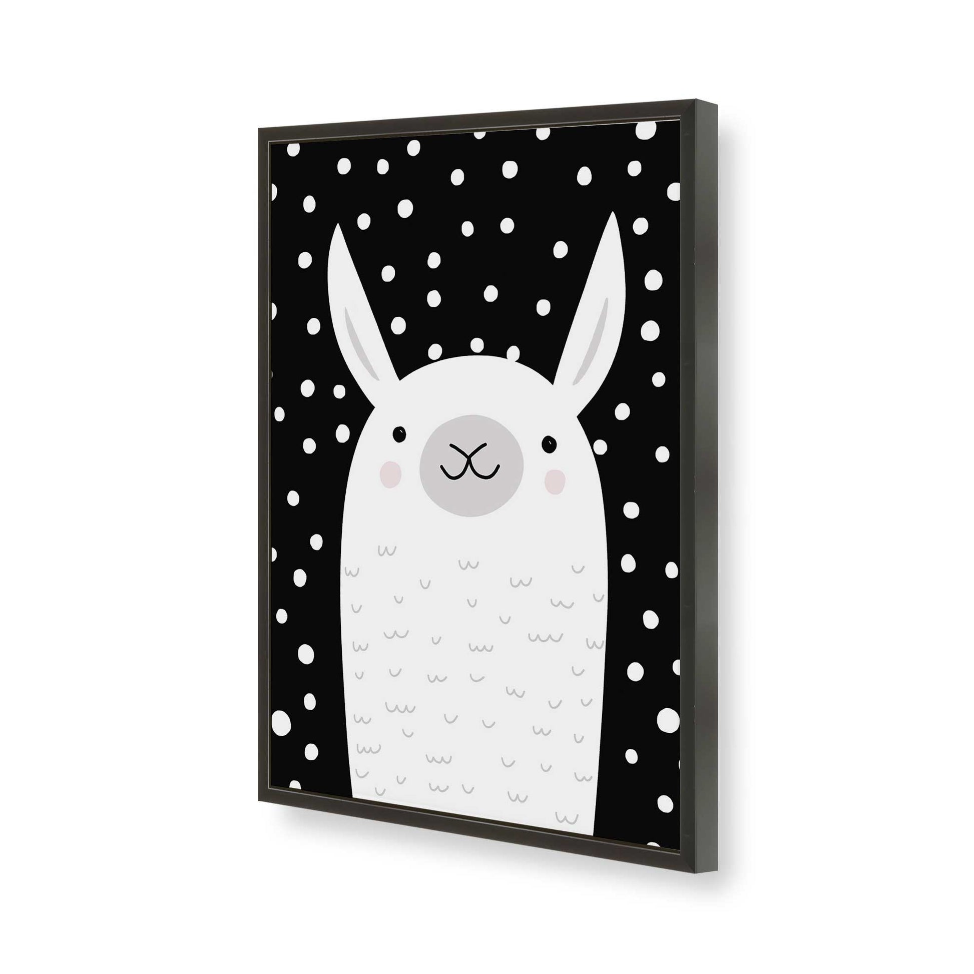 [Color:Satin Black], Picture of art in a Satin Black frame of the corner
