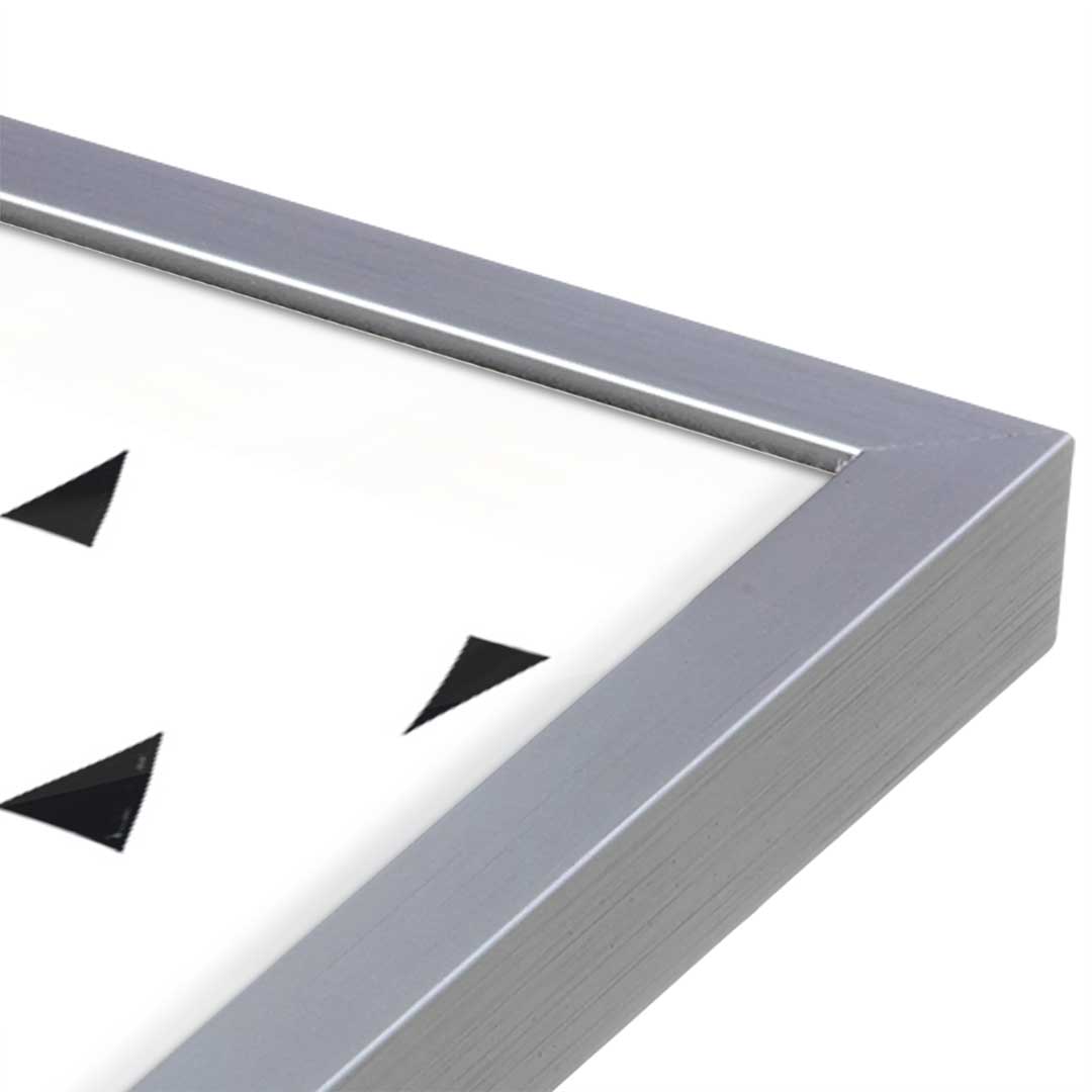 [Color:Polished Chrome], Picture of art in a Polished Chrome frame at an angle
