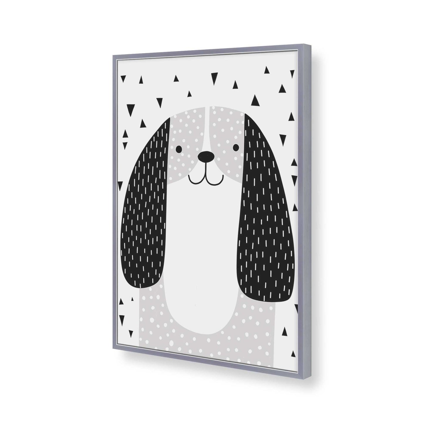 [Color:Polished Chrome], Picture of art in a Polished Chrome frame of the corner