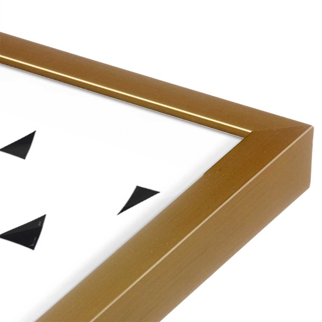[Color:Polished Gold], Picture of art in a Polished Gold frame at an angle