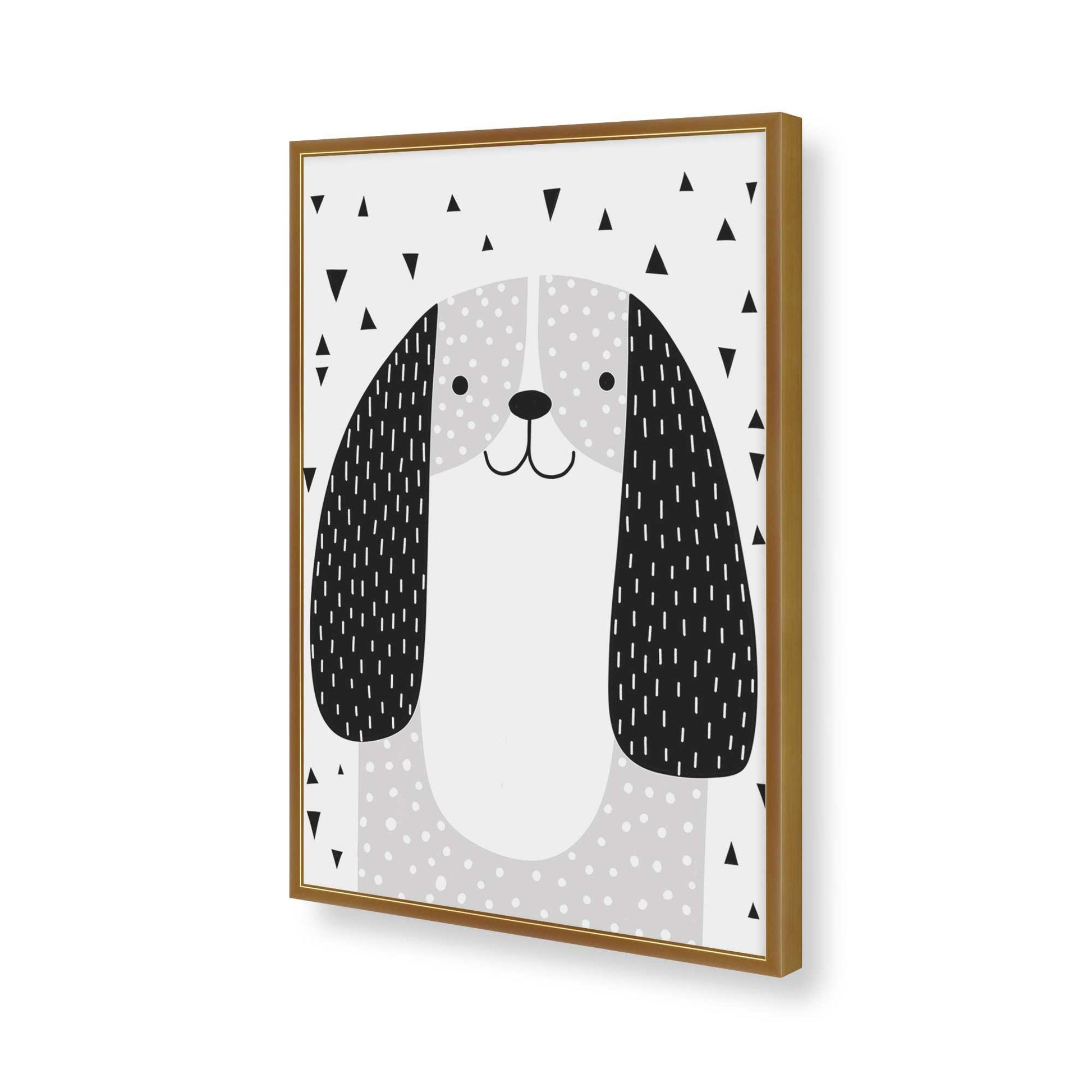 [Color:Polished Gold], Picture of art in a Polished Gold frame of the corner